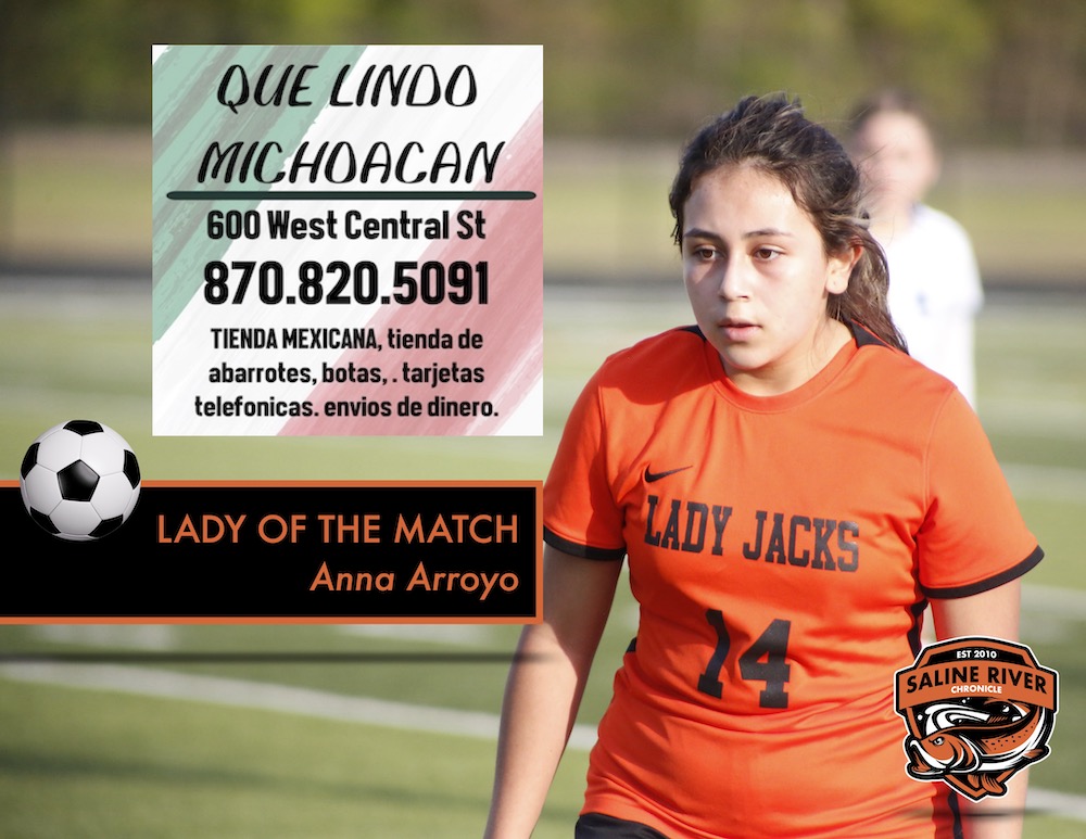 Anna Arroyo earns Que Lindo Michoacan Lady of the Match award vs. Star City