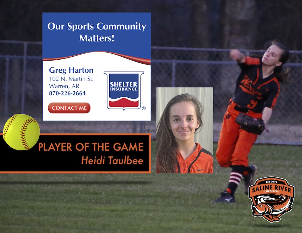 Heidi Taulbee named Greg Harton Shelter Insurance Player of the Game against Hamburg