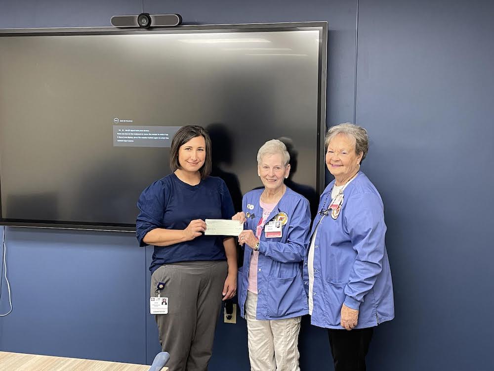 BCMC Auxiliary presents donation for new conference room tech at Hospital