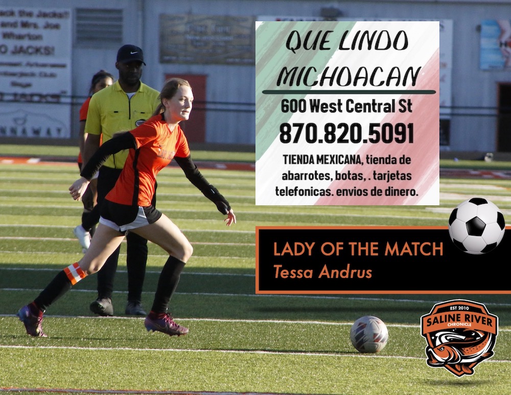 Tessa Andrus earns Que Lindo Michoacan Lady of the Match award in victory over Monticello