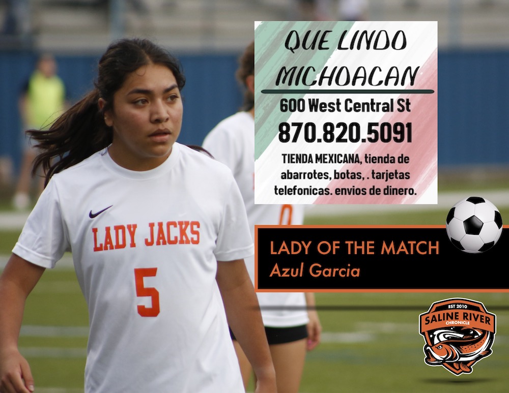 Azul Garcia named Que Lindo Michoacan Lady of the Match for the third time this season after Warren win over Monticello