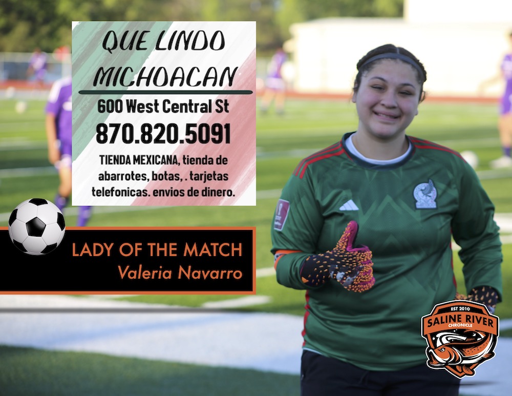 Valeria Navarro named Que Lindo Michoacan Lady of the Match vs. Hamburg