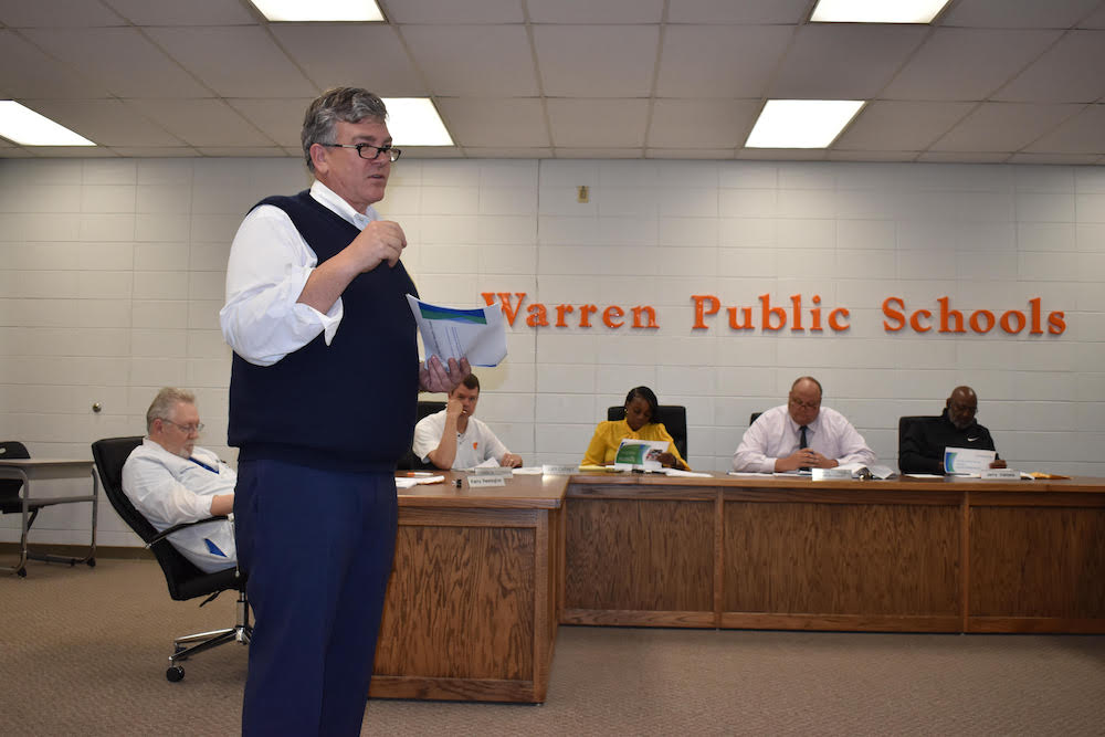 Mainline Health CEO talks to Warren School Board about possibly setting up a school-based clinic