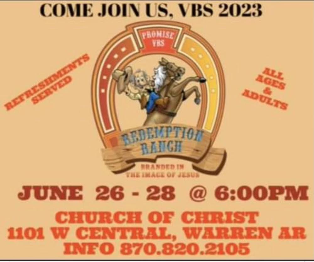 Redemption Ranch VBS coming June 26-28