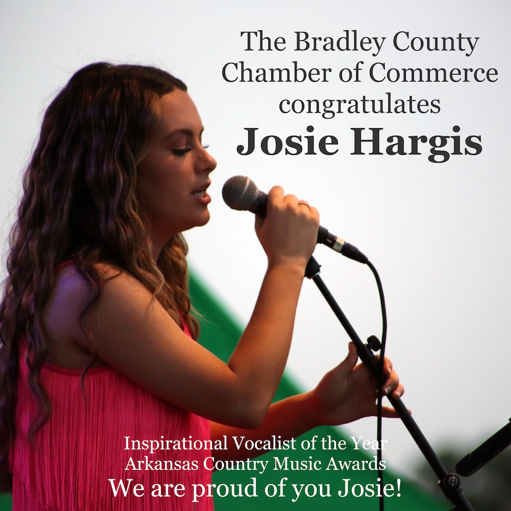 Bradley County Chamber of Commerce congratulates Josie Hargis