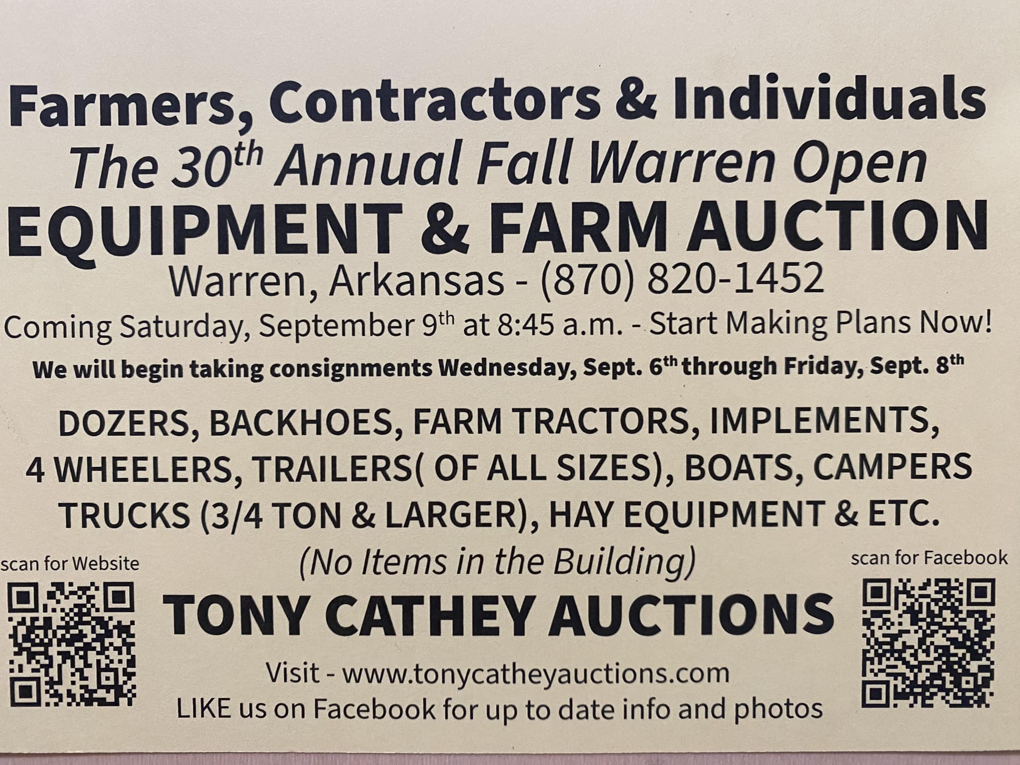 Tony Cathey Auctions