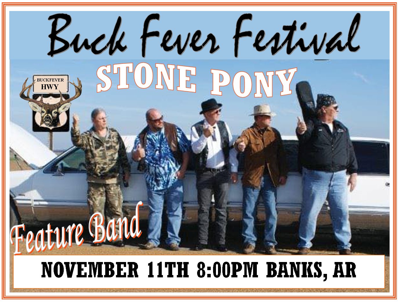 Stone Pony to perform at Buck Fever November 11