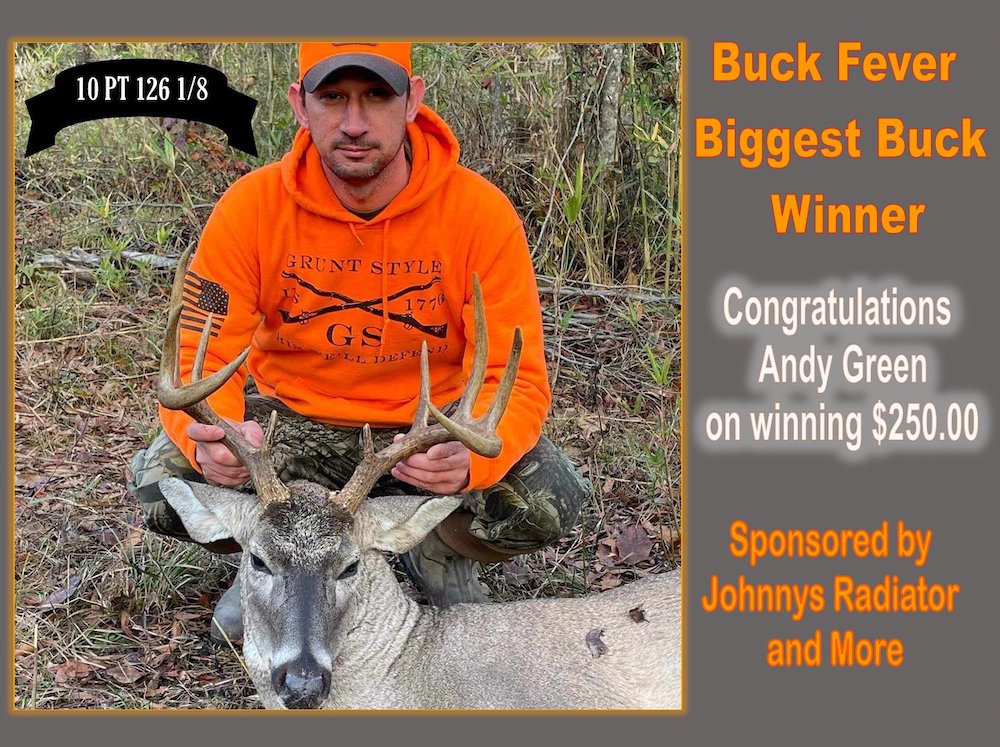 Andy Green wins Biggest Buck award at Buck Fever Festival