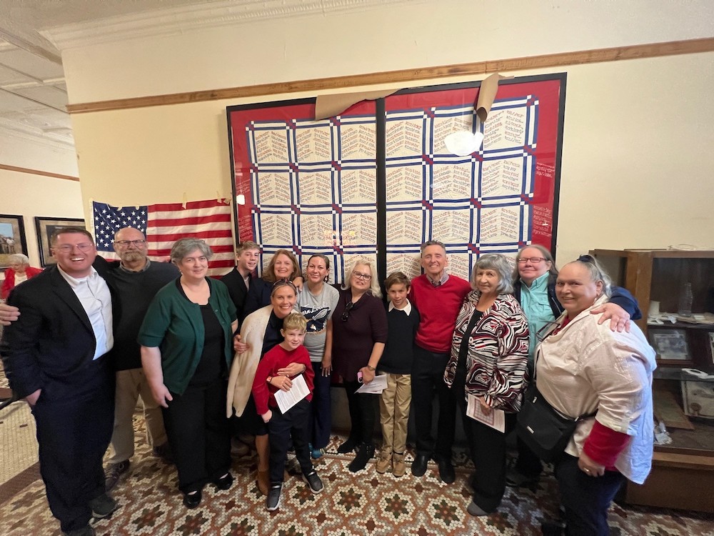 Ryburn family donates 1940s veterans quilt to Cleveland County