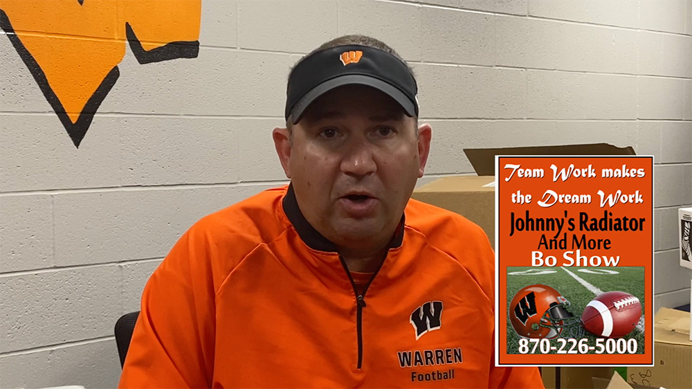 Watch the Johnny’s Radiator and More Bo Show ahead of Warren’s 4A State Playoff game vs. Bauxite