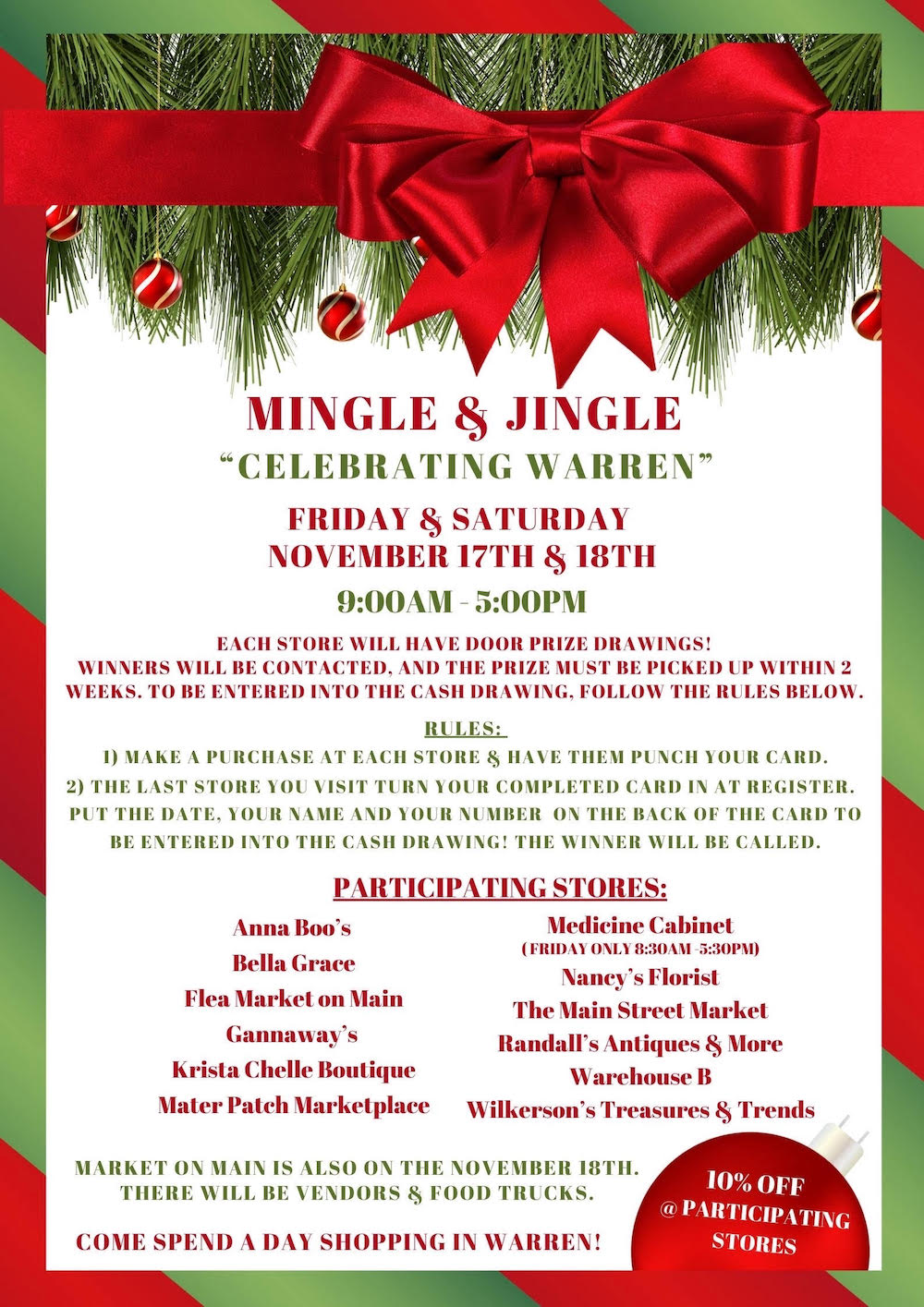 Downtown businesses plan ‘Mingle and Jingle’ event for November 17th