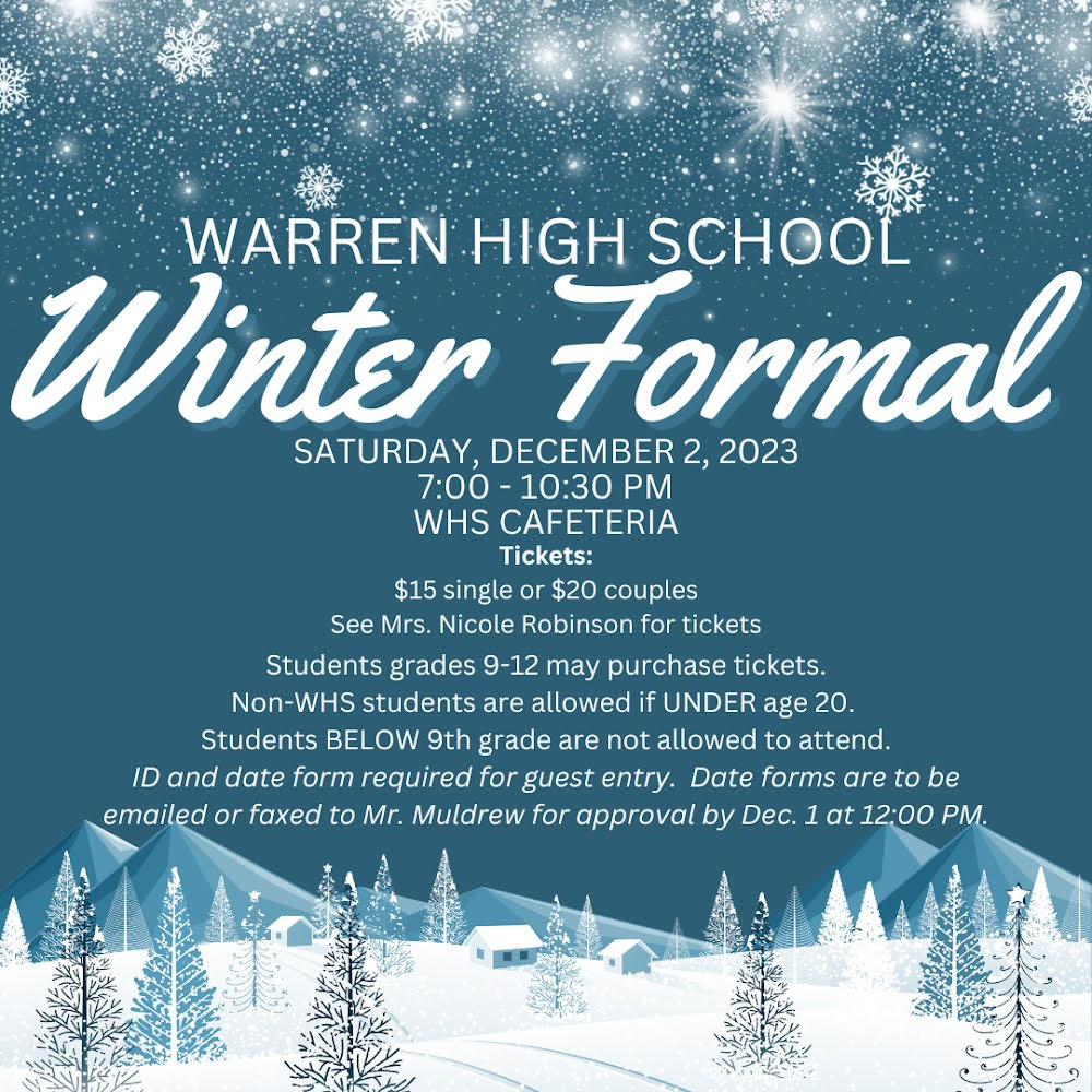 WHS sets Winter Formal for December 2, tickets available to students 9-12