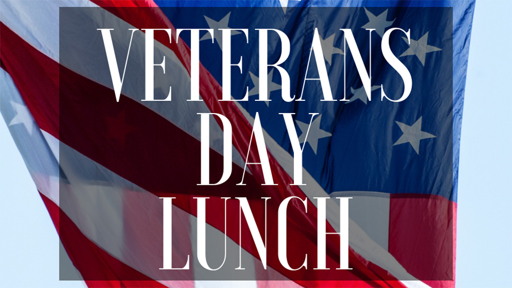 Veterans Day Lunch program scheduled for November 11th