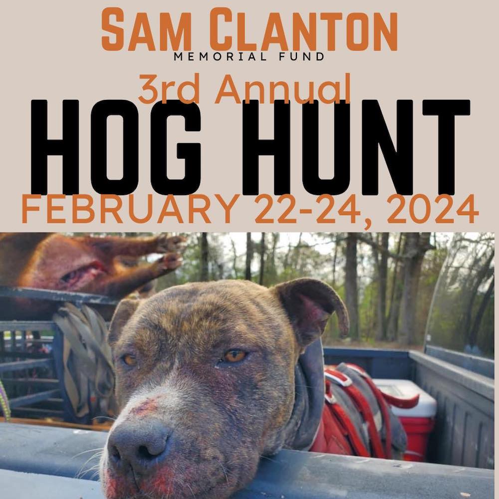 3rd Annual Sam Clanton Memorial Fund Hog Hunt set for February