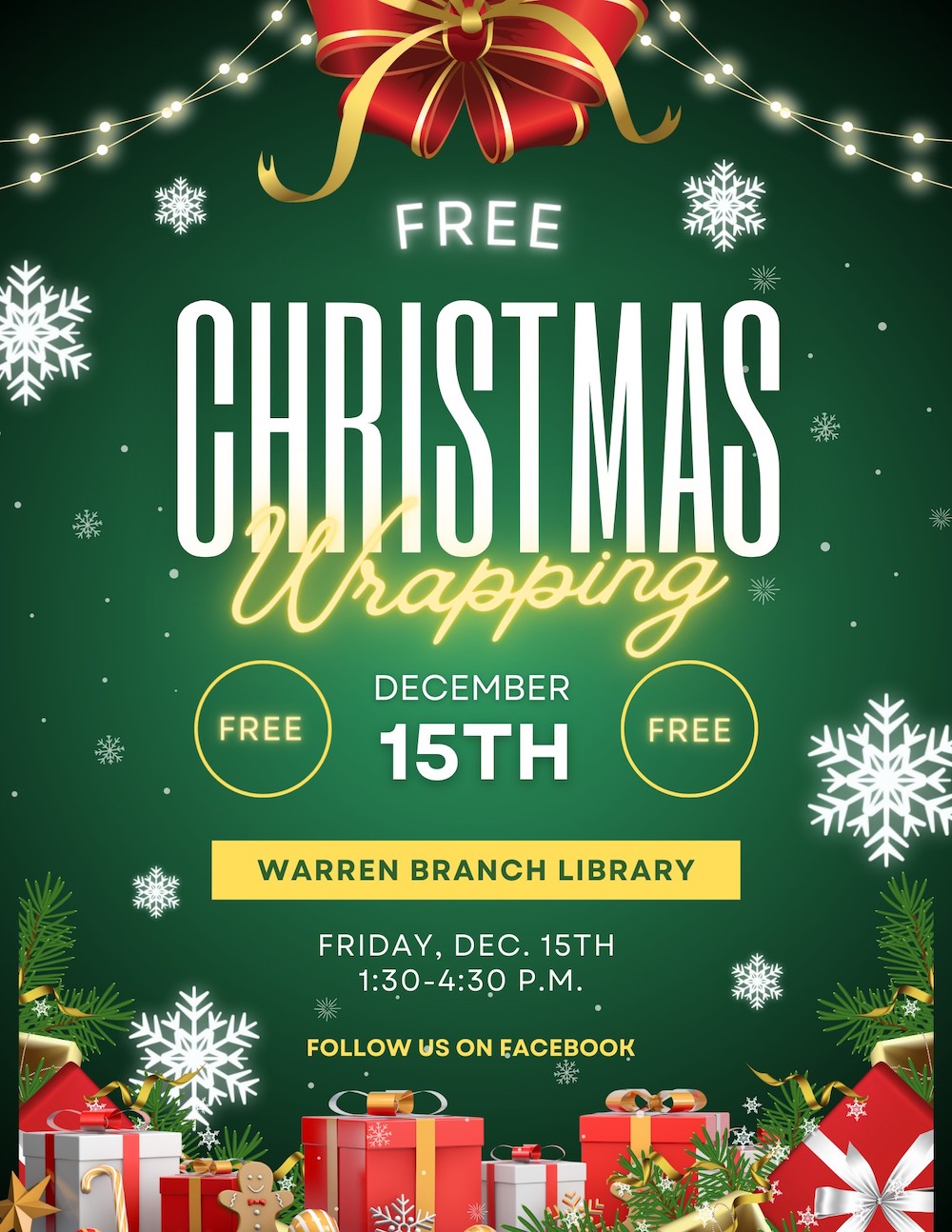 Library offering free Christmas wrapping service