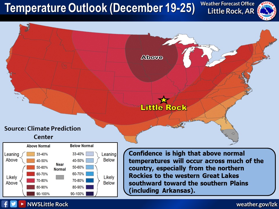 The latest forecast for mid to late December