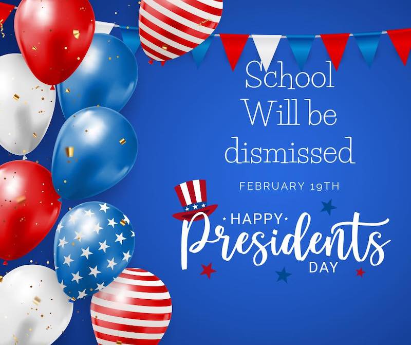 Schools to be out February 19 for Presidents Day