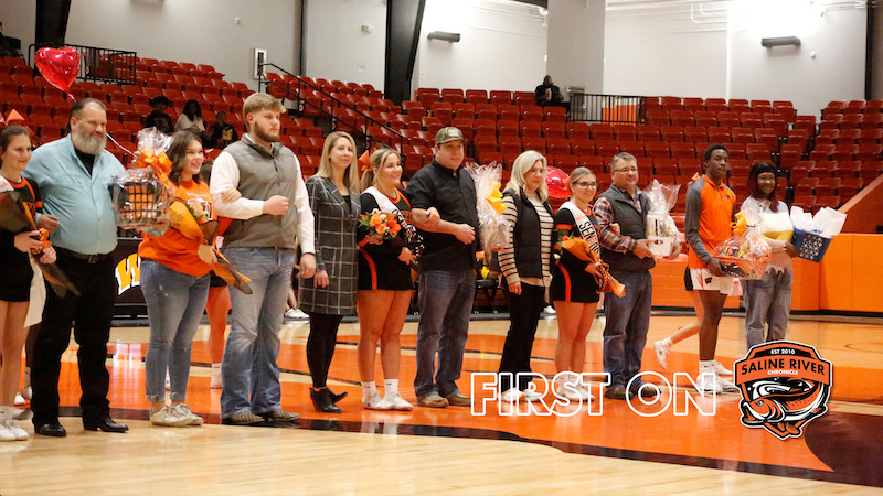 WHS honors senior basketball player and cheerleaders in Senior Night ceremony