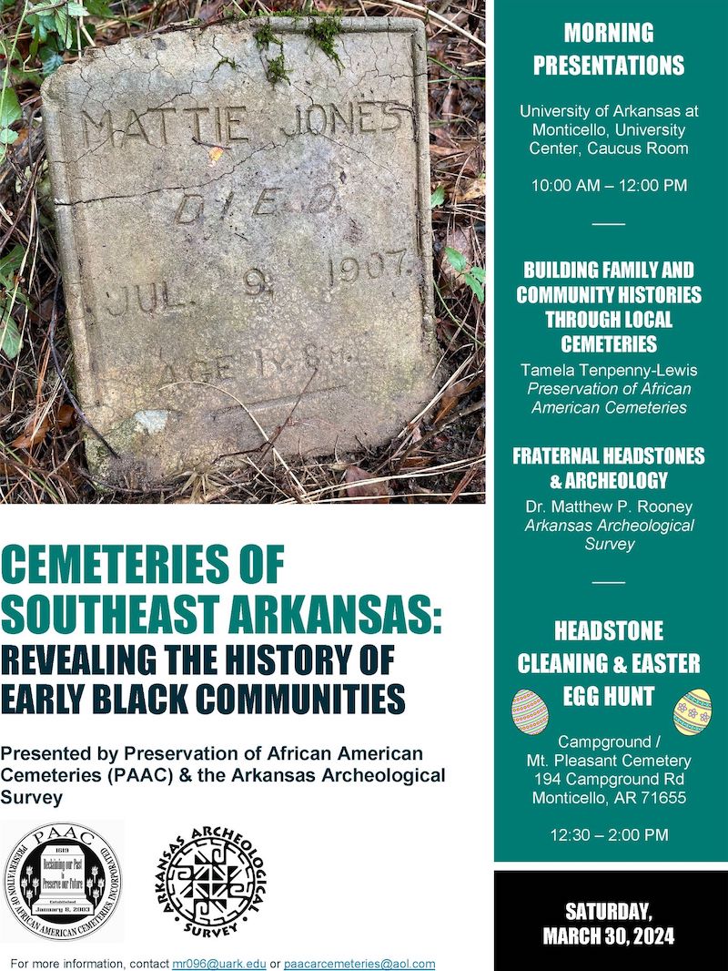 Cemeteries of Southeast Arkansas: Unveiling the rich history of early black communities