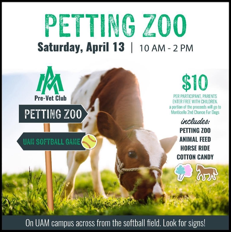 Petting Zoo at UAM set for April 13