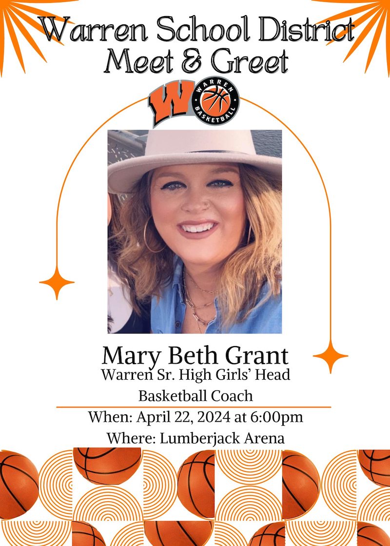 Meet Warren’s new Lady Jack Basketball Coach Mary Beth Grant April 22