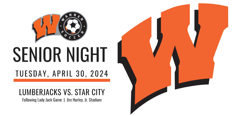 Warren Soccer Senior Night set for April 30